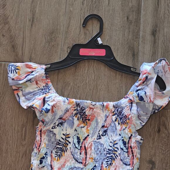 Vince Camuto Girls 12 Romper Pastel Peach Blue Hamptons Tween Beach - Picture 4 of 10